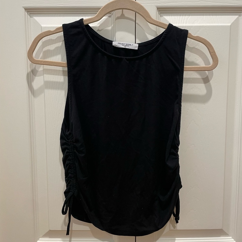 Project Social T black tank top. Size large